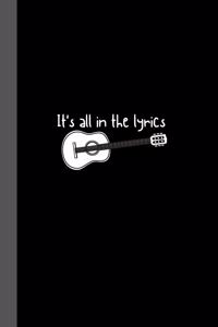 It's all in the lyrics