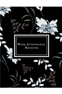 Work Attendance Register