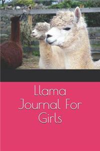 Llama Journal for Girls