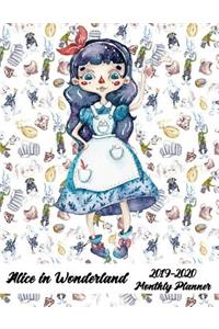 2019-2020 Alice in Wonderland Monthly Planner