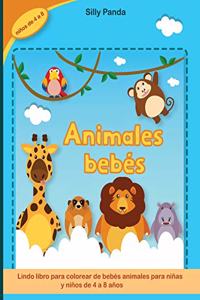 Libro para colorear de animales bebés
