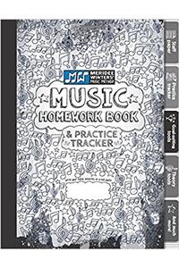 Meridee Winters Music Method Music Homework Book and Practice Tracker for Kids or Adults, Staff Paper, Manuscript Paper, Theory Tools, Practice ... Journal: Black (8.5x11) (72 pages): Volume 7