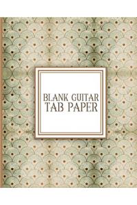 Blank Guitar Tab Paper