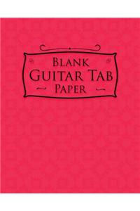 Blank Guitar Tab Paper