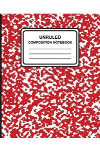 Unruled Composition Notebook