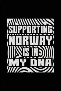 Supporting Norway Is In My DNA: Lined Travel Notebook Journal