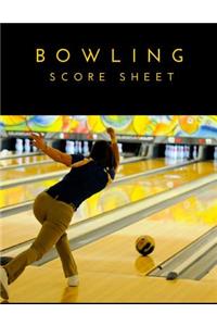 Bowling Score Sheet