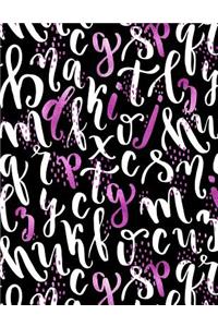 My Big Fat Journal Notebook Sparkly Letters Pattern 6