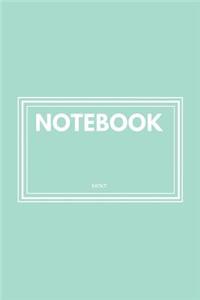 Notebook: Mint: Notebook 6 X 9: Notebook 50 Sheets