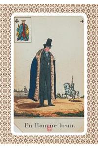 Carnet Blanc, Cartomancie, Homme Brun, 18e Siècle
