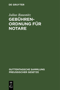 Gebührenordnung Für Notare