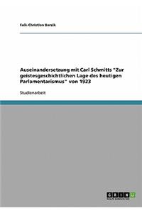 Auseinandersetzung mit Carl Schmitts 