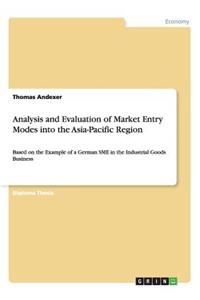 Analysis and Evaluation of Market Entry Modes into the Asia-Pacific Region