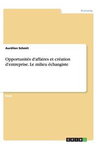 Opportunités d'affaires et création d'entreprise. Le milieu échangiste