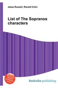 List of the Sopranos Characters