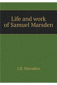 Life and work of Samuel Marsden