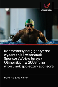 Kontrowersyjne gigantyczne wydarzenia i wizerunek SponsoraWplyw Igrzysk Olimpijskich w 2008 r. na wizerunek spoleczny sponsora