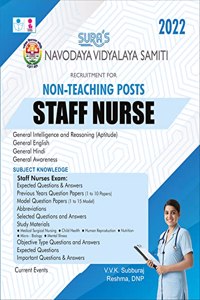 SURA`S NVS (NAVODAYA VIDYALAYA SAMITI) Recruitment For NON-Teaching Posts Staff Nurse Exam Book - Latest Updated Edition 2022