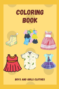 Coloring Book Boys and girls clothes: Coloring book