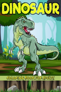 Dinosaur Adult Coloring Book