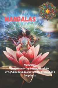 mandala designs coloring books for adults art of mandala Relaxation Meditation and happiness