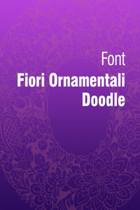 Font fiori ornamentali doodle