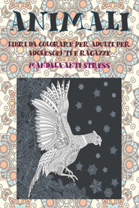 Libri da colorare per adulti per adolescenti e ragazze - Mandala Anti stress - Animali