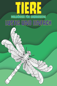 Malbücher für Erwachsene - Lustig und einfach - Tiere