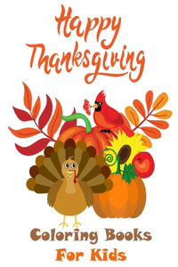 Happy Thanksgiving Coloring Books For Kids