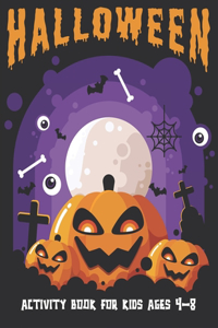 Halloween Activity Book for Kids Ages 4-8