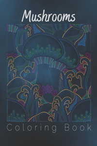 Mushrooms Coloring Book