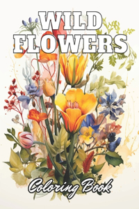 Wild Flowers Coloring Book For Adult