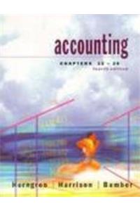 Accounting, Chapters 12-26