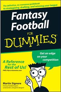 Fantasy Football For Dummies