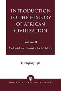 Introduction to the History of African Civilization