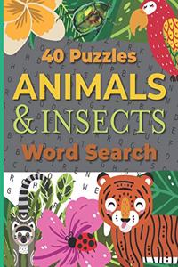 Animals & Insects Word Search