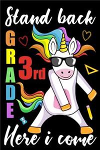 Stand Back 3rd Grade Here I Come
