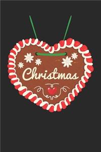 Christmas Notebook 'Gingerbread Heart' - Christmas Gingerbread Heart Christmas 2019 Xmas Gift - Christmas Journal
