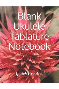 Blank Ukulele Tablature Notebook