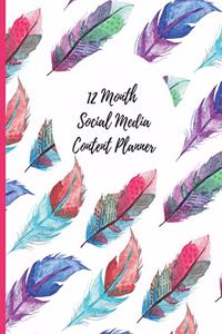 12 Month Social Media Planner
