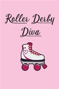 Roller Derby Diva Graph Paper Math Notebook