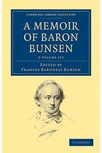 Memoir of Baron Bunsen 2 Volume Set
