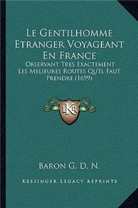 Gentilhomme Etranger Voyageant En France