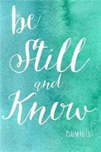 Be Still and Know Prayer Journal