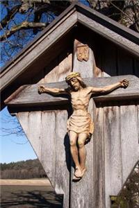 Carved Wooden Crucifix Wayside Cross Journal
