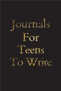 Journals For Teens To Write