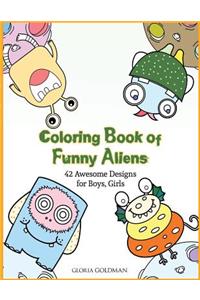 Coloring Book of Funny Aliens