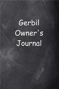 Gerbil Owner's Journal Chalkboard Design