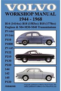 Volvo 1944-1968 Workshop Manual PV444, PV544 (P110), P1800, PV445, P122 (P120 & Amazon), P210, P130, P220, 144, 142 & 145