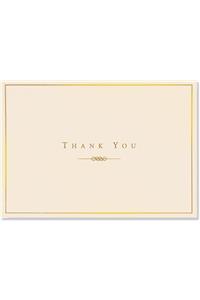 Thank You Notes Gold/cream
